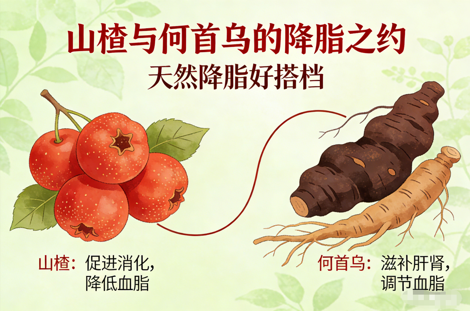 山楂与何首乌的降脂之约-茶之家