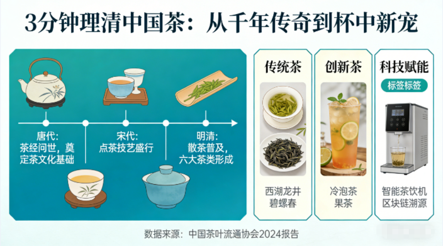 3分钟理清中国茶：从千年传奇到杯中新宠-茶之家