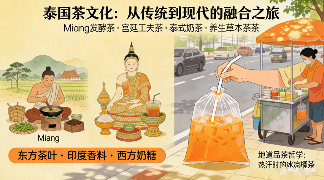 泰国人喝茶有多野？橘色奶茶风靡全球，茶里加料是日常-茶之家