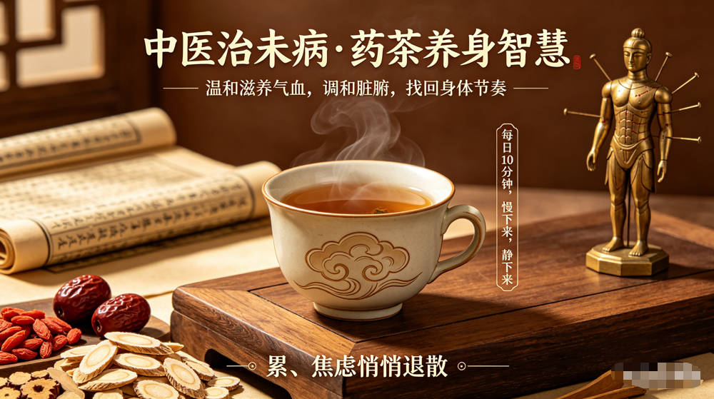 告别“累丑”焦虑！中医私藏的5款元气药茶，从根源赶走疲劳与头昏-茶之家
