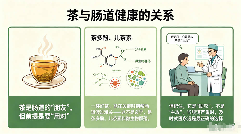 腹泻别只知道吃药!茶叶这样用,肠道自己会“修复”-茶之家