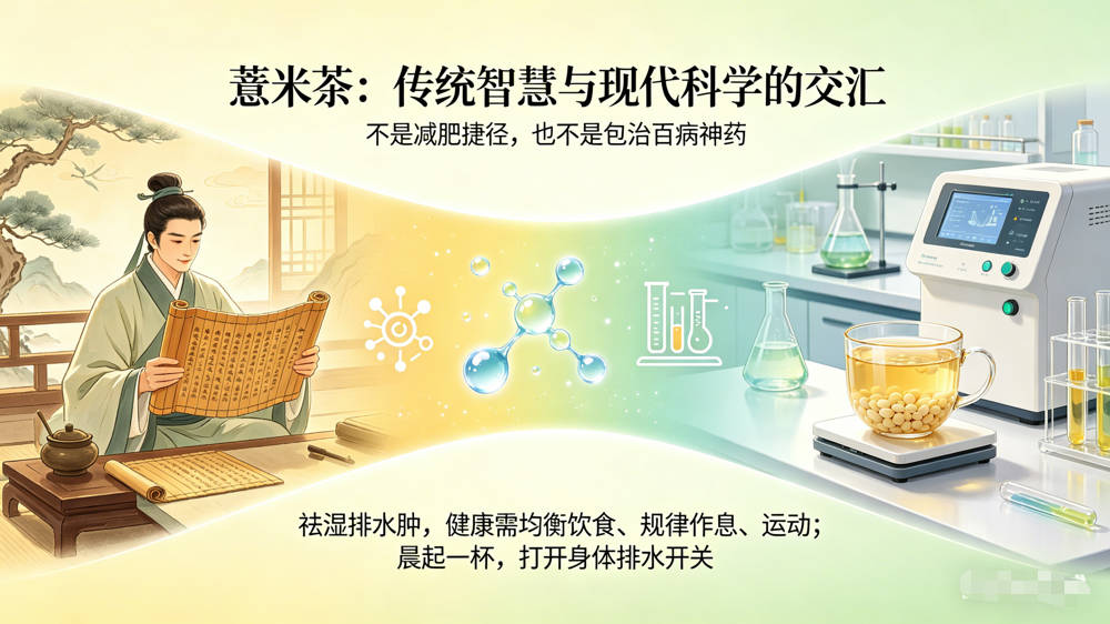 早晨醒来脸肿、小腿酸胀？一杯薏米茶j是身体最需要的“排水开关”-茶之家