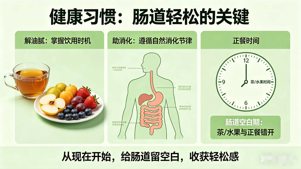 饭后浓茶配水果?你的便秘“开关”正在这样悄悄打开-茶之家