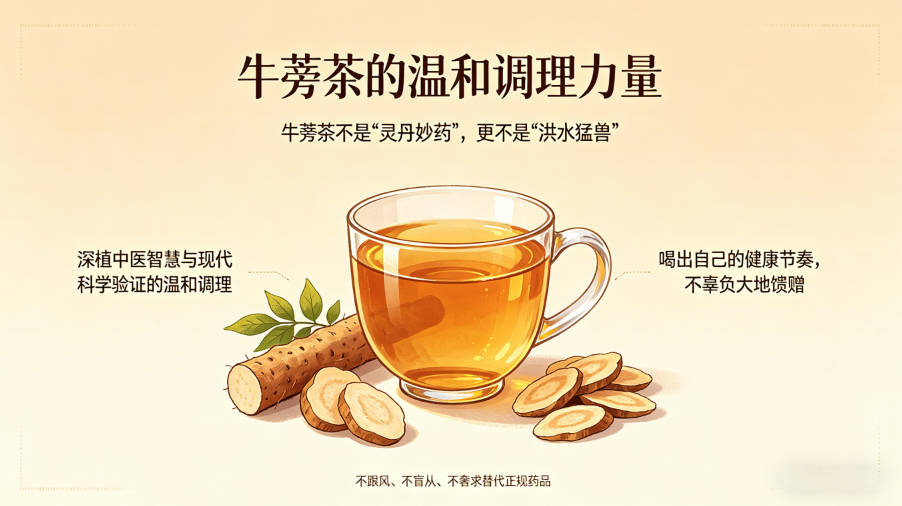 牛蒡茶这杯“根茎甘露”的四大健康支柱,喝对了才有效-茶之家