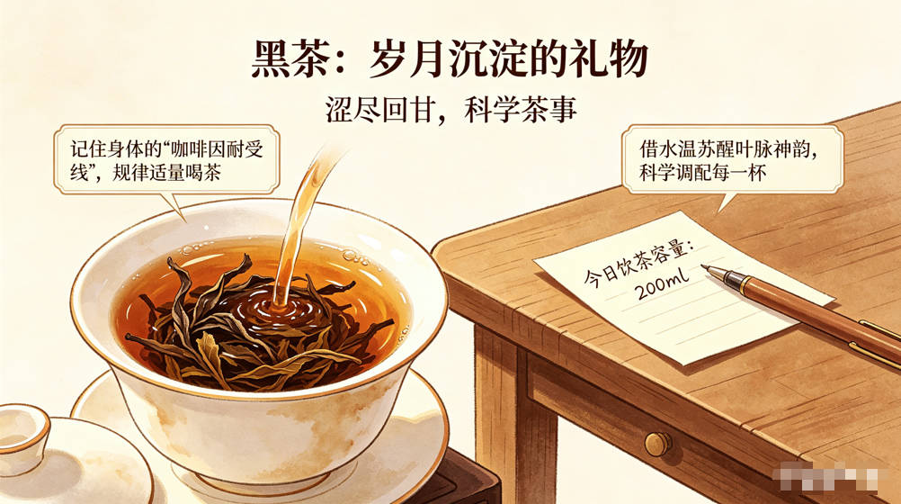 喝黑茶别凭感觉！这份”科学饮茶量”为你清清楚楚算出来了-茶之家