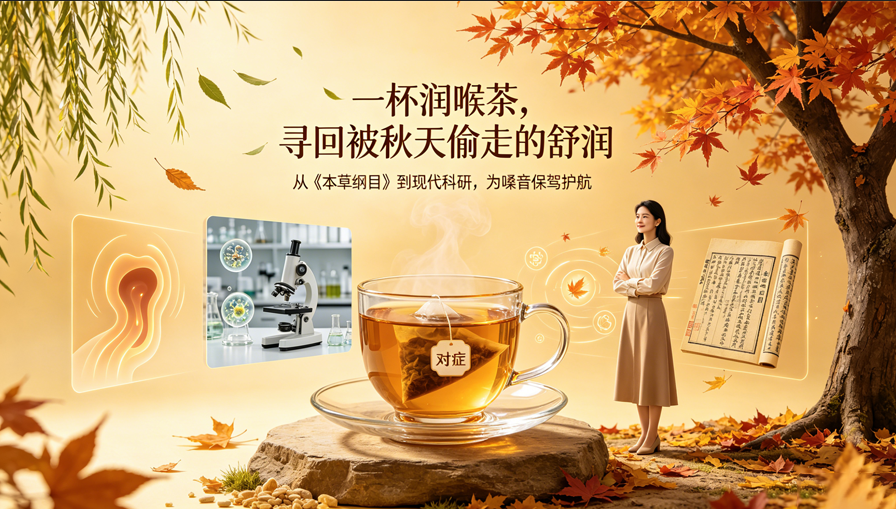 秋燥嗓子干痒咳不停？一杯“润喉茶”胜过十几颗润喉糖-茶之家