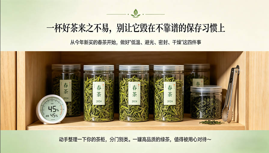 新买的绿茶，别一放了之！家里有冰箱的，这几点千万要记住-茶之家