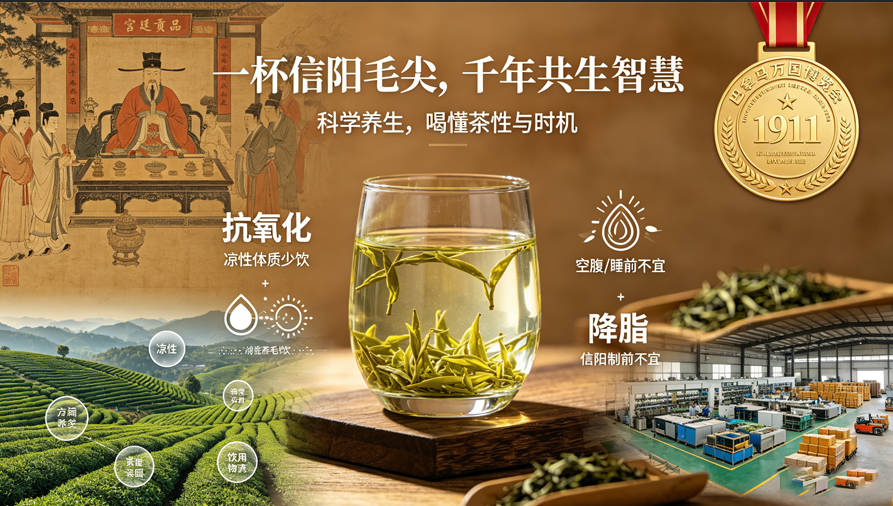 “绿茶之王”信阳毛尖：核心功效与科学饮法，一篇讲透-茶之家