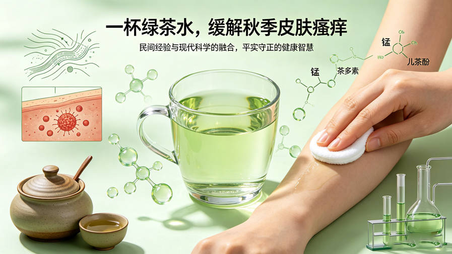绿茶擦身止秋痒，简单省钱，老人用后说“舒服多了”-茶之家