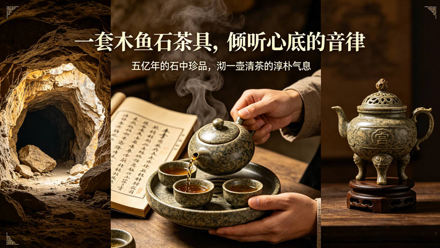 会唱歌的石头——木鱼石茶具，乾隆用了都说好-茶之家